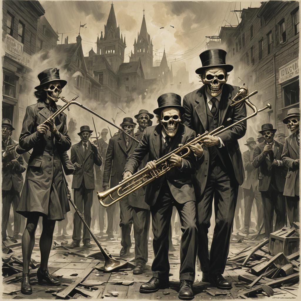 Love Over Trombone: A Sinister Greg Rutkowski Style