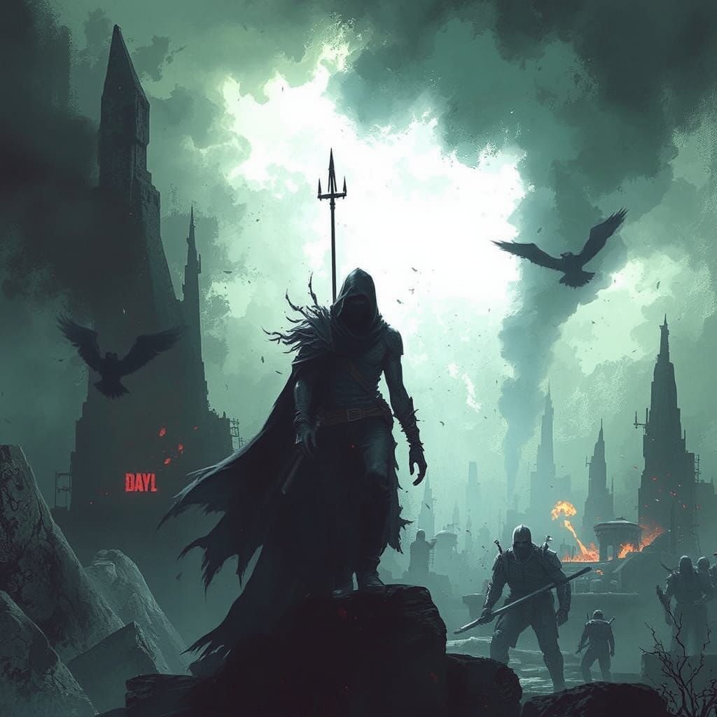 Amazonian Apocalypse in Dark Fantasy Style