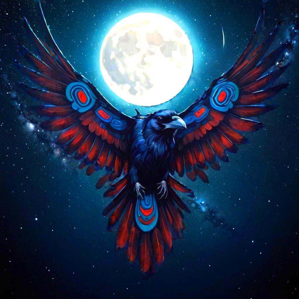 Cosmic Goddess Reigns Under Starry Night Sky