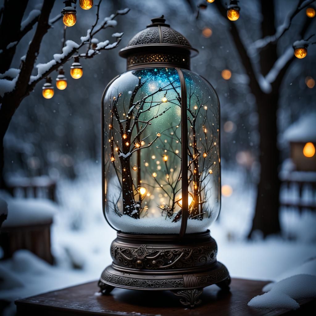 Lantern/snow globe