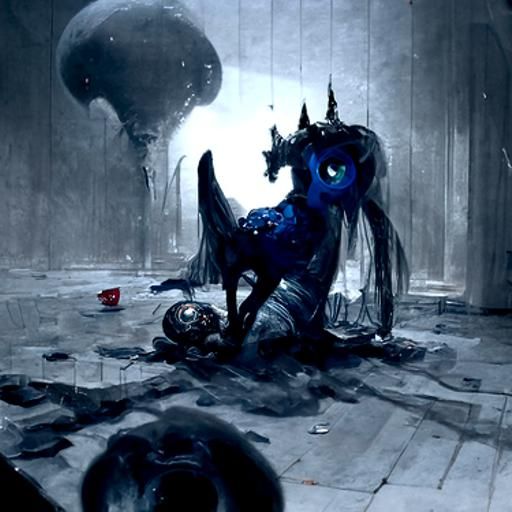 Princess Luna's Dangerous Treat: A Dark Engraving