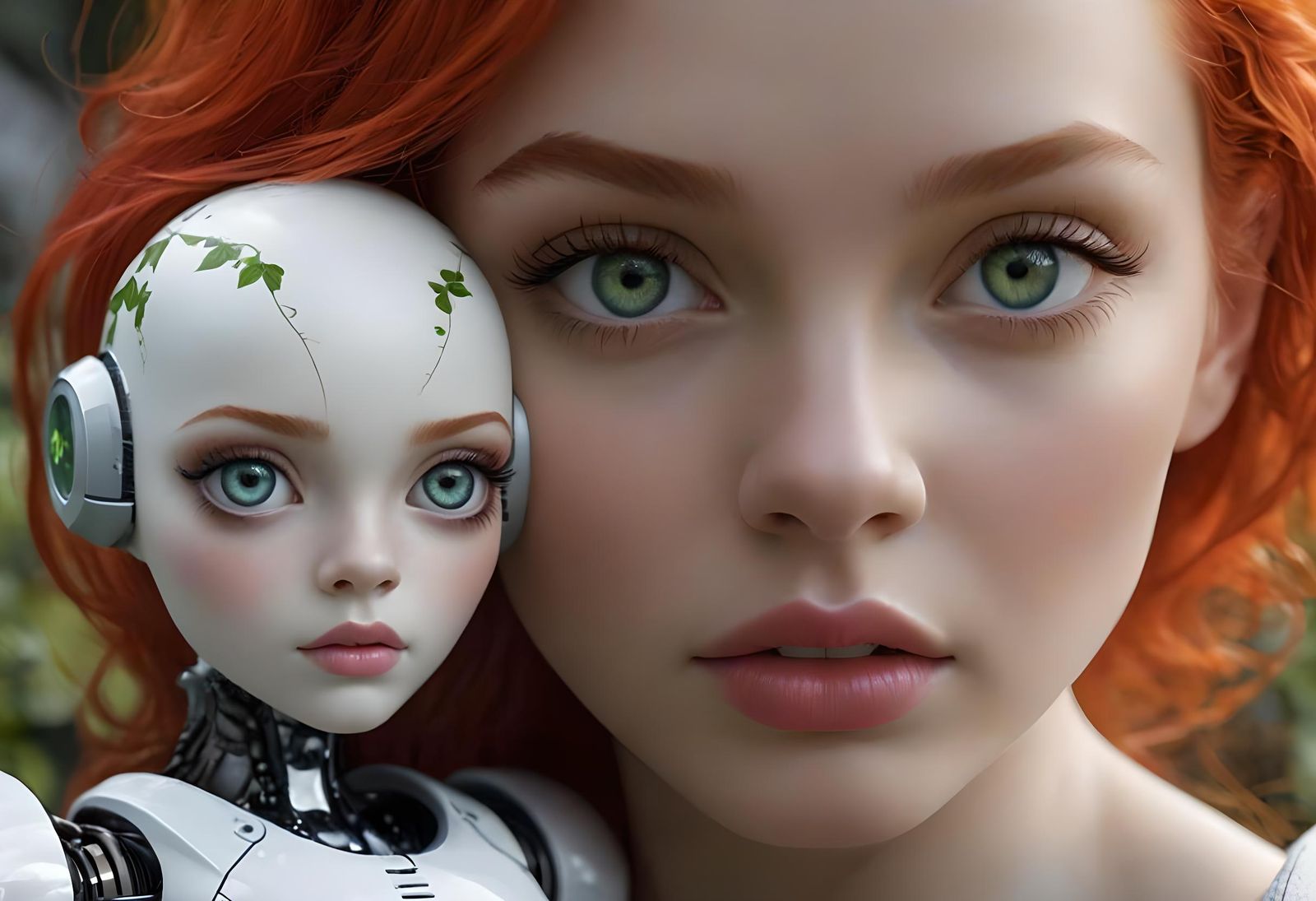 Milka and Her Gigantic Red-Haired Friend