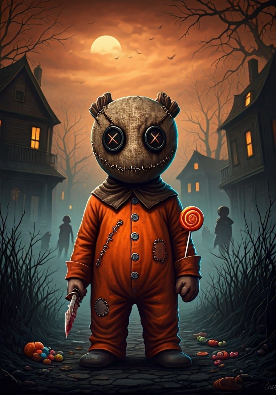 Miniature Samson from Trick 'r Treat, in Dark, Mystical Styl...
