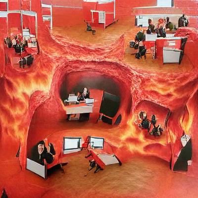 Infernal Open-Plan Office of Damnation