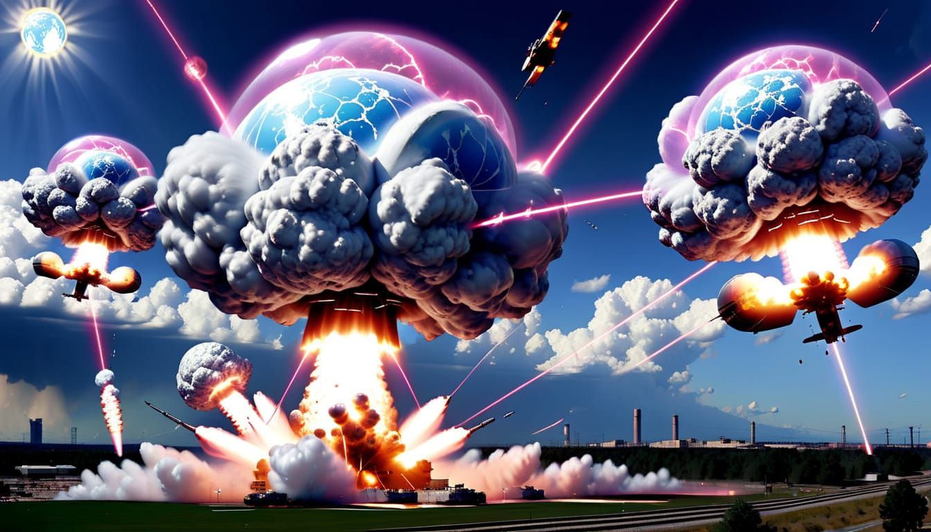 Cyberpunk EMP Bubbles and Futuristic Guns