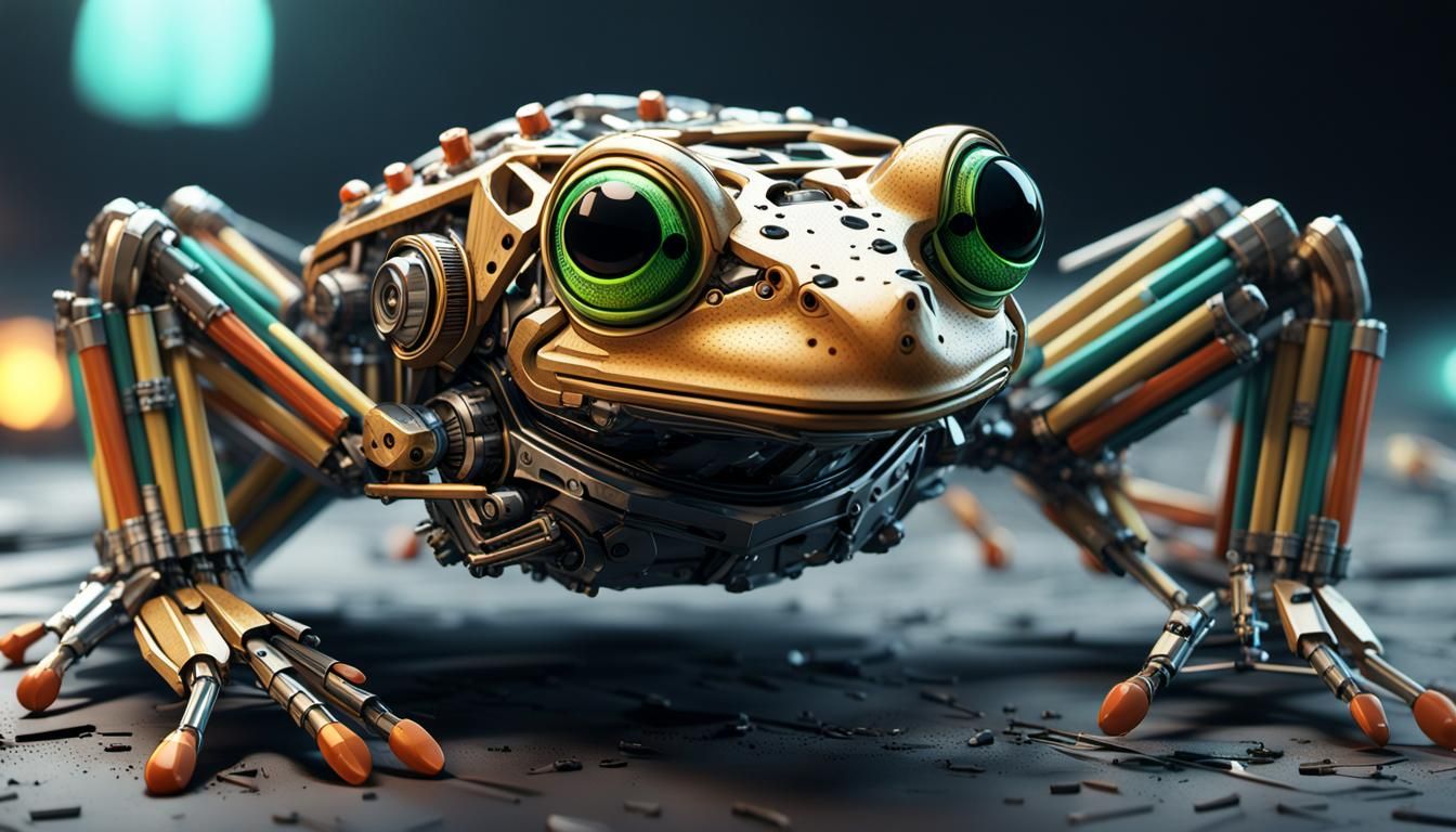 Accumulate your strength and prepare to sprint! Frog made fr...