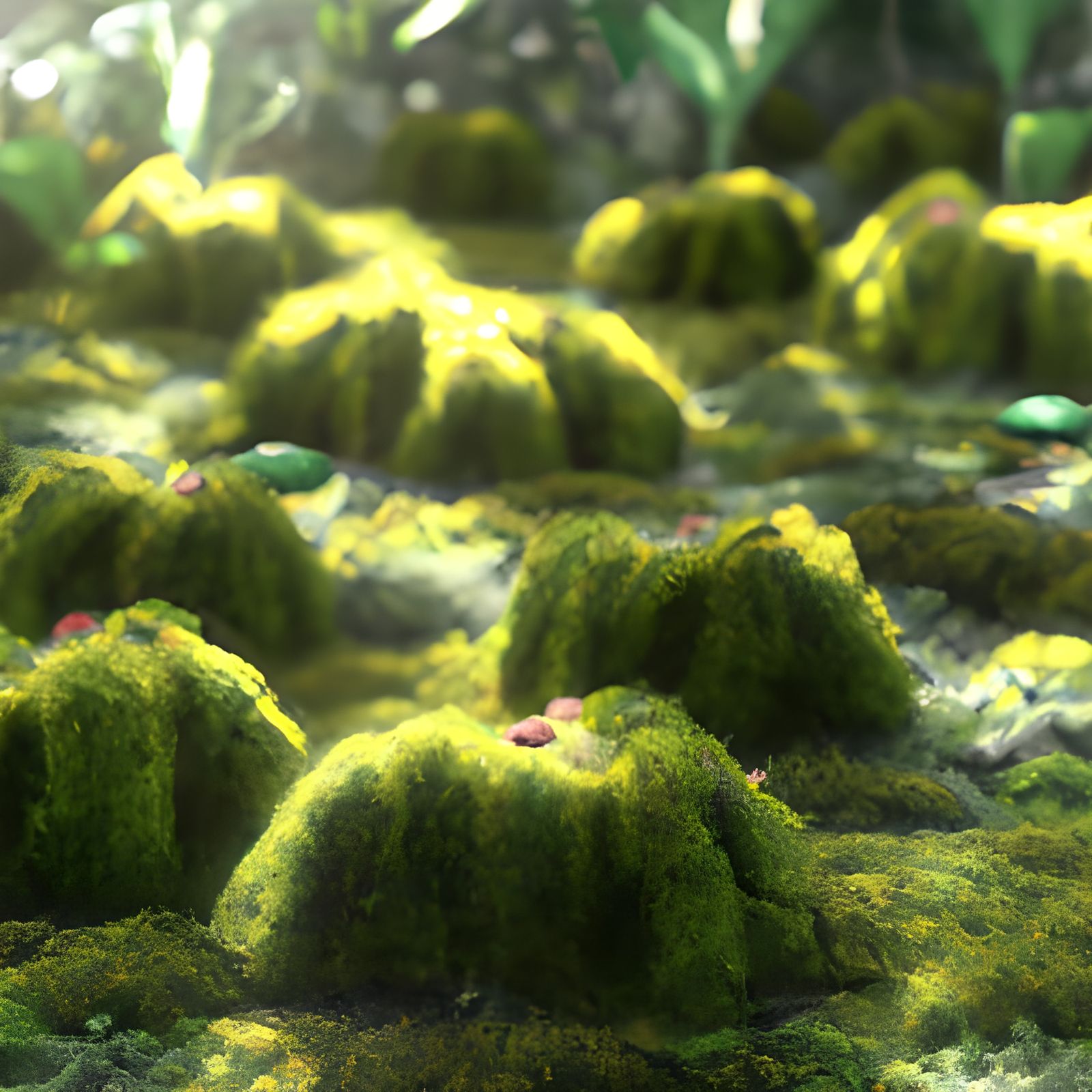 Psychedelic Glowing Forest: Hyperrealistic Digital Illustrat...