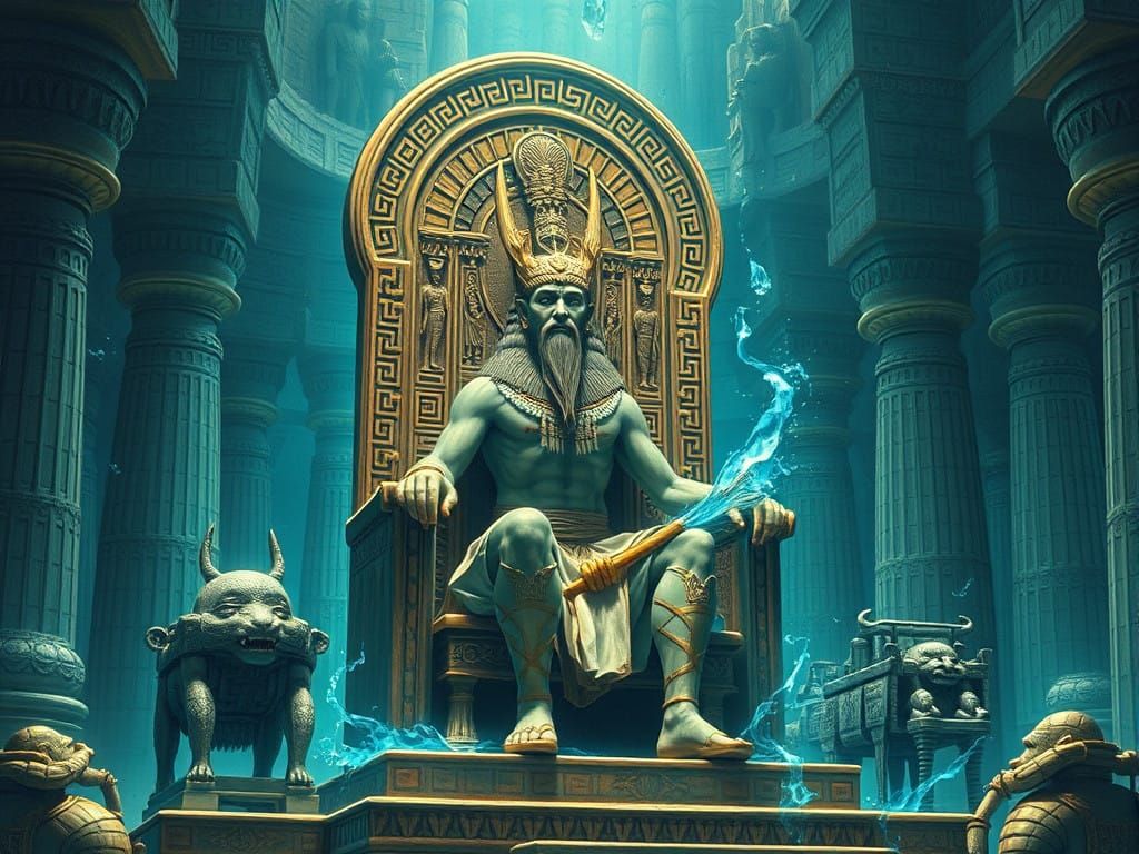 Enki, Mesopotamian God of Wisdom and Magic in Ancient Sumeri...