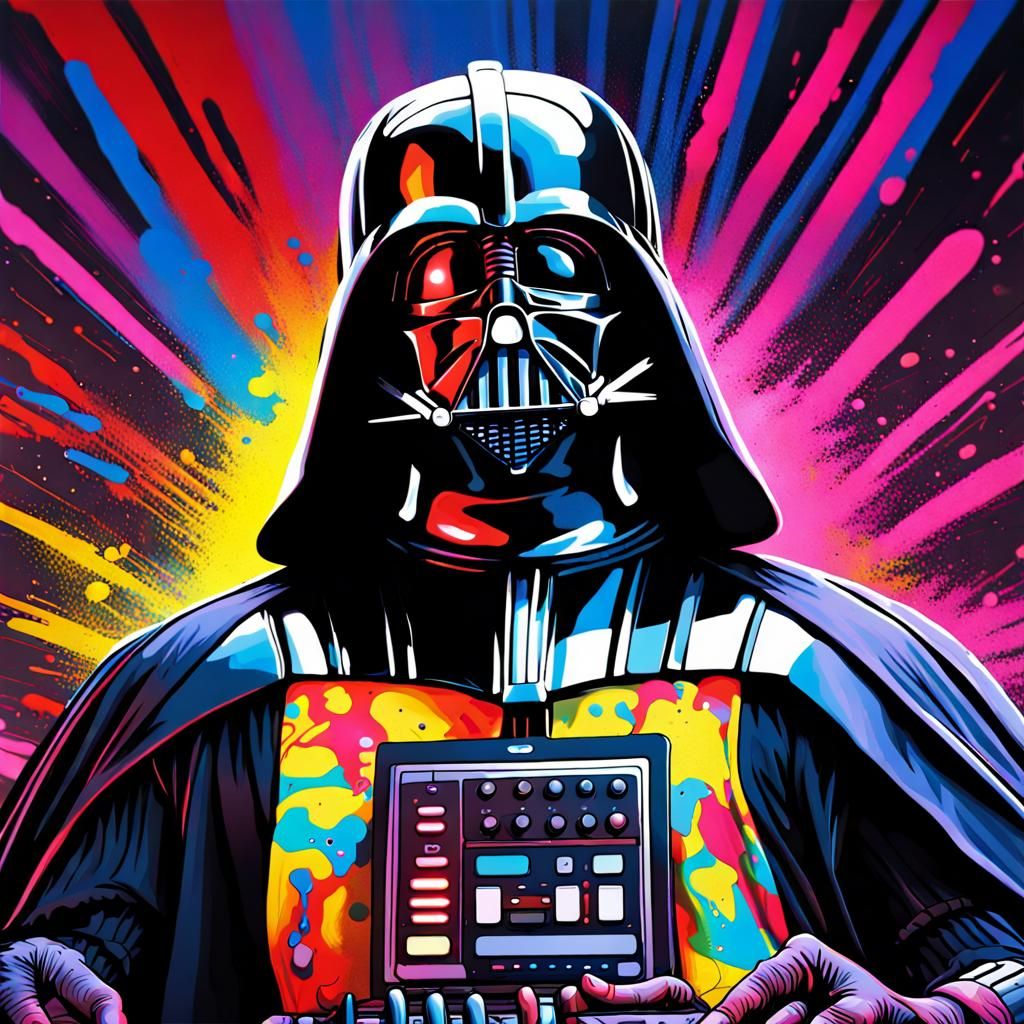 Darth Vader Raving: Graffiti Art in Watford Colors