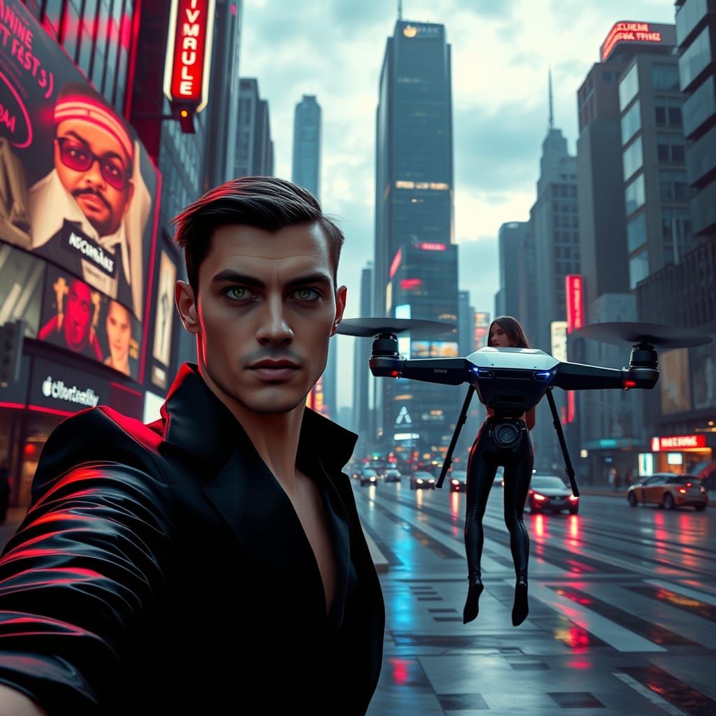 Modern Vampires Shine in Futuristic City Nightlife