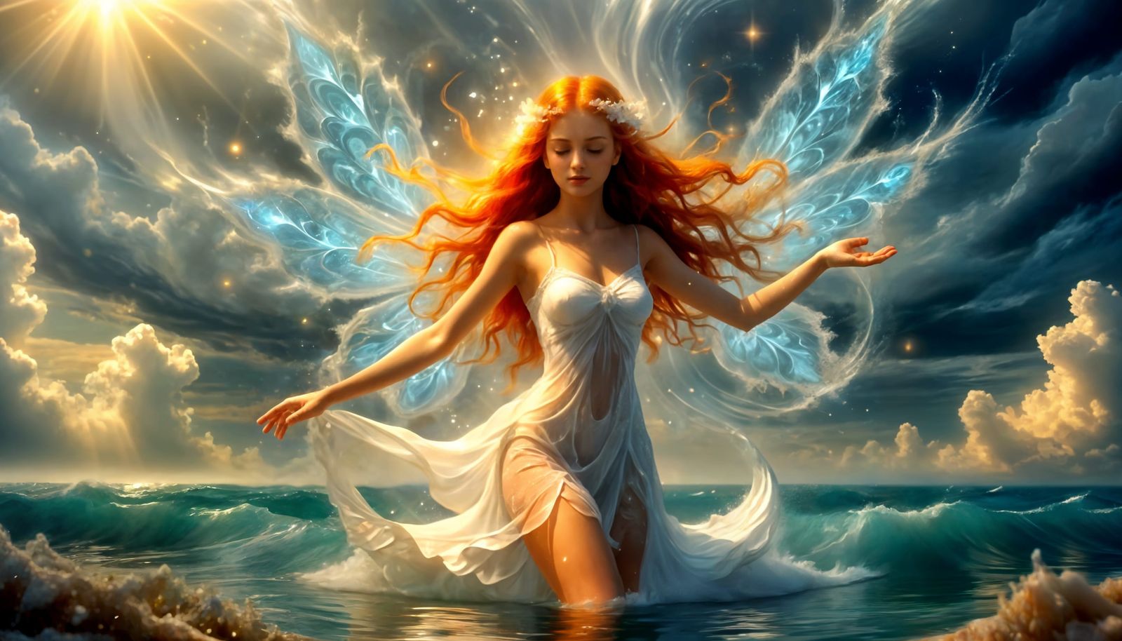 Fairy in Stormy Waters, Celestial Portal