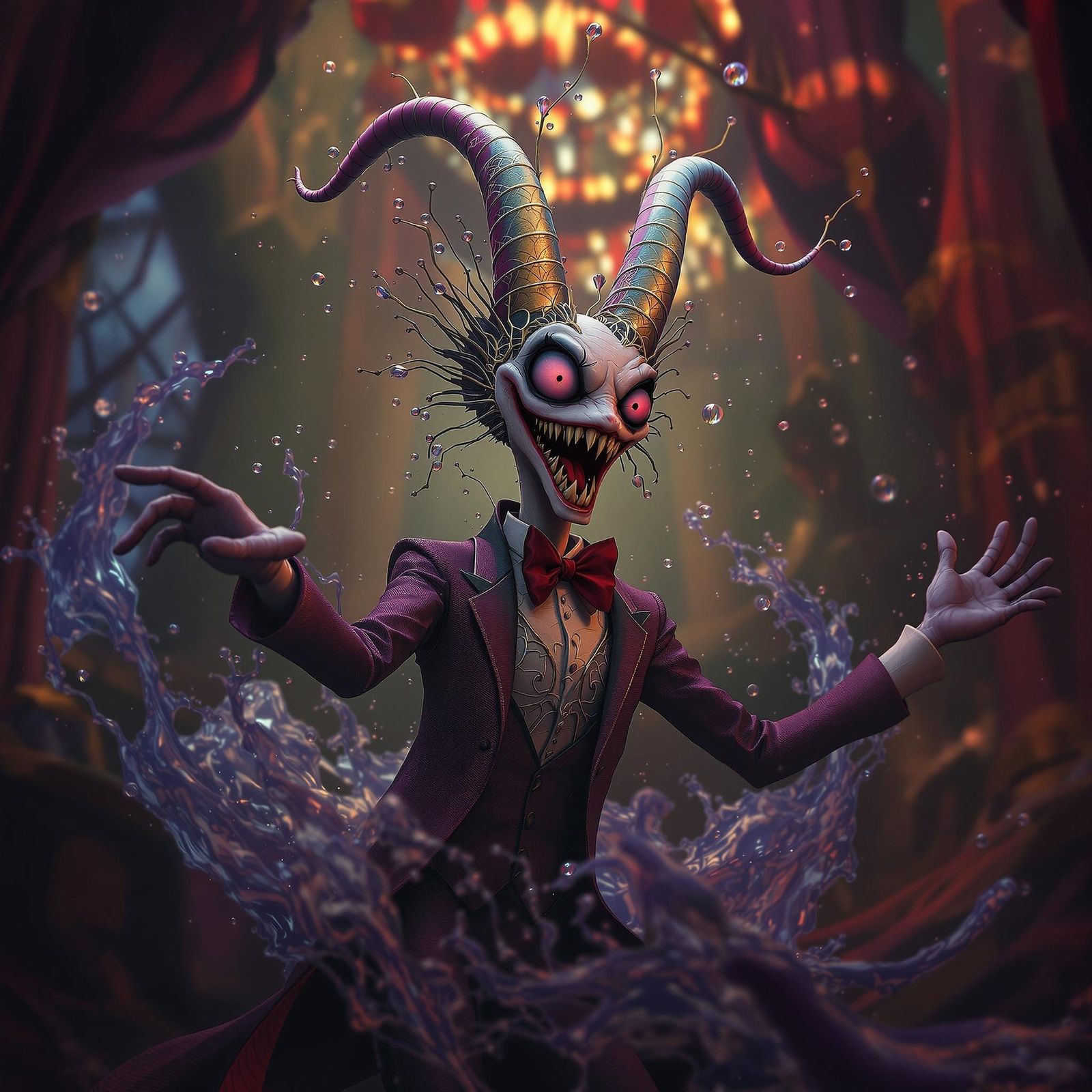 Charlie from Hazbin Hotel in Vibrant Photorealistic 8K Perfo...