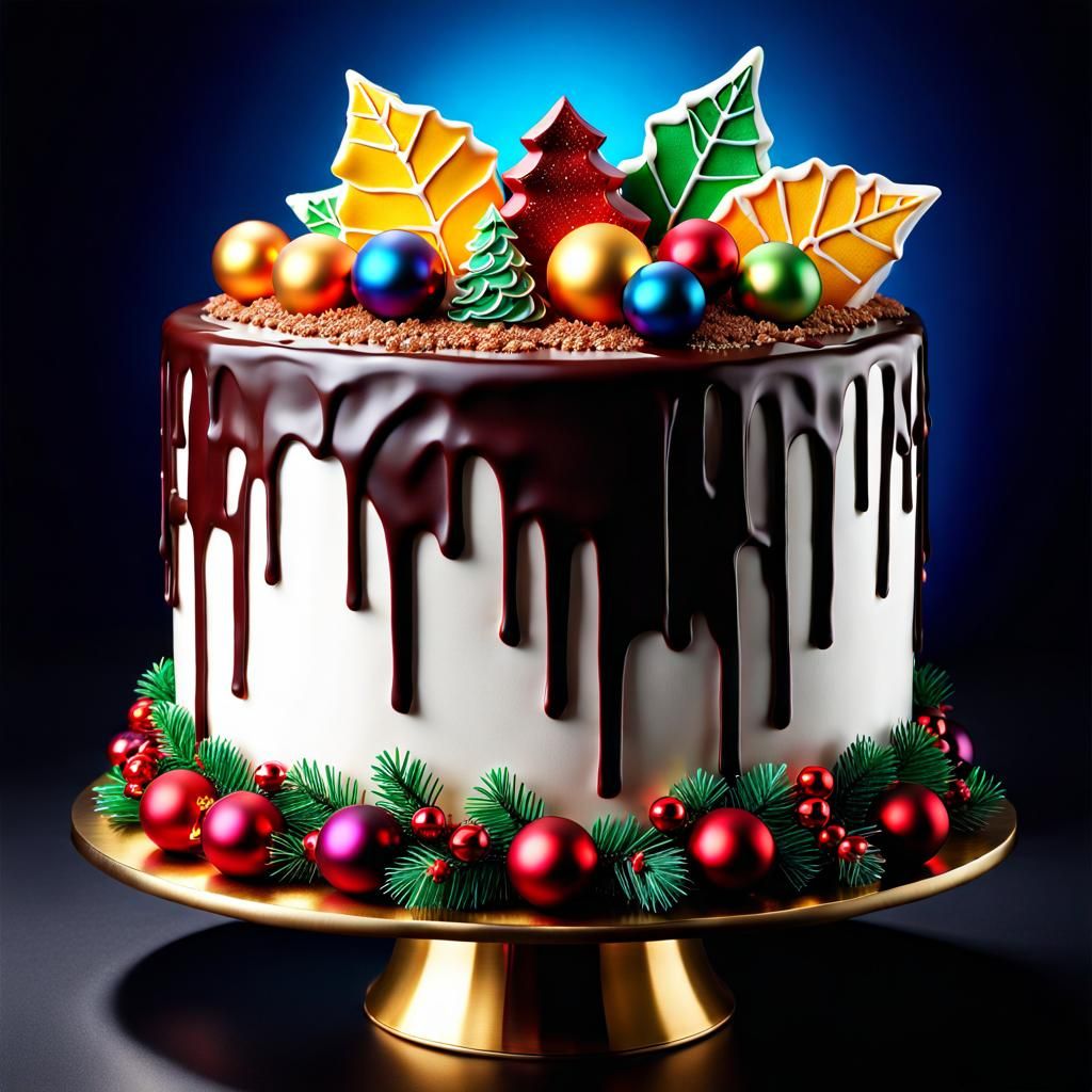 A wonderful special Christmas cake