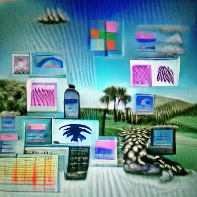 Cyberpunk Cityscape Aglow with Neon Signs