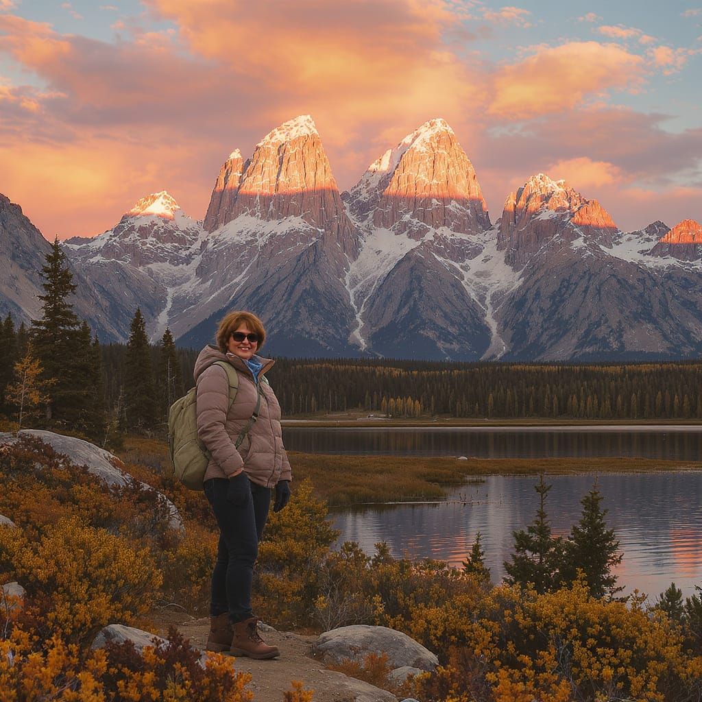 Grand Teton Sunrise, Inspired by Bierstadt and Moran
