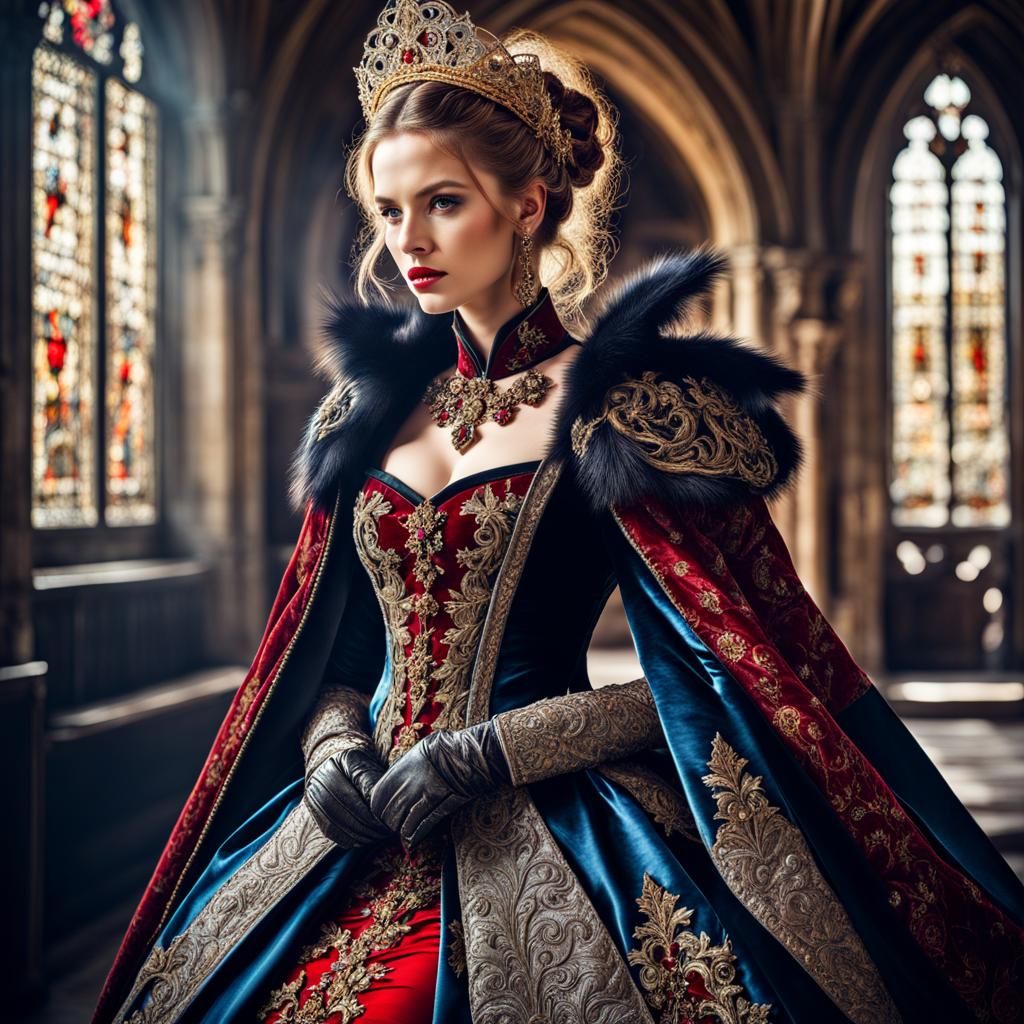 Medieval Avant-Garde Haute Couture in Mixed Media