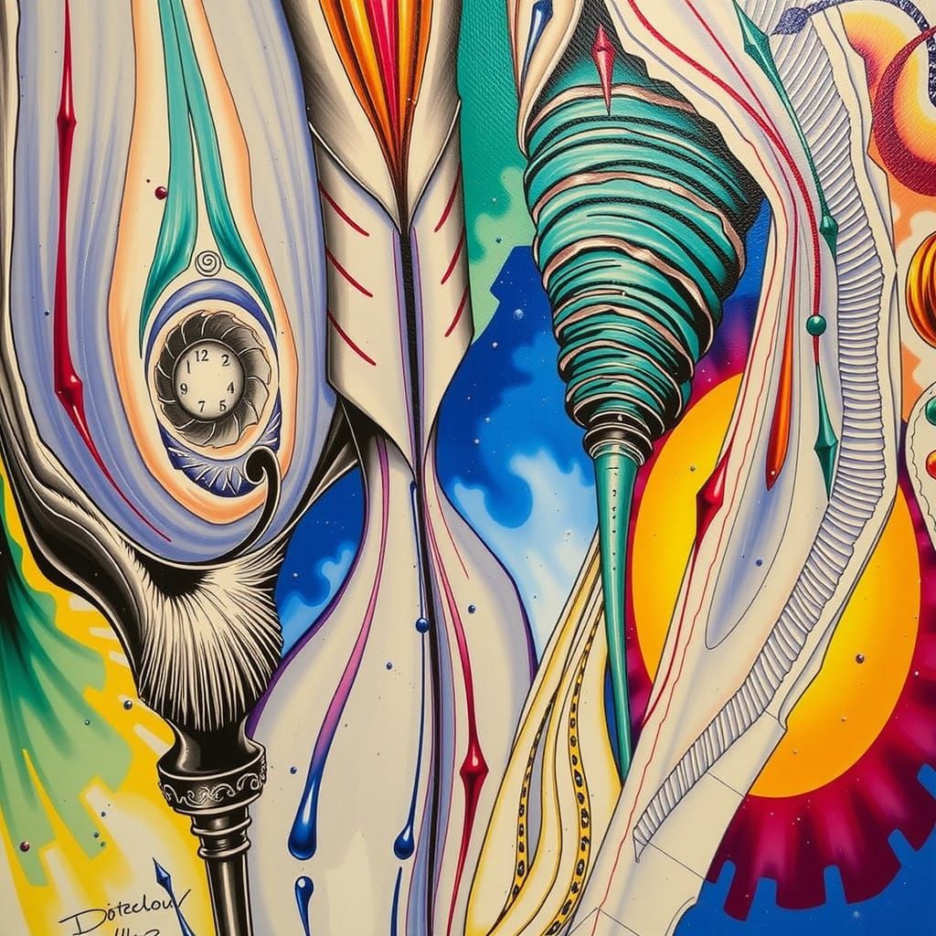 Abstract Swirling Vortex of Intense Red Hues