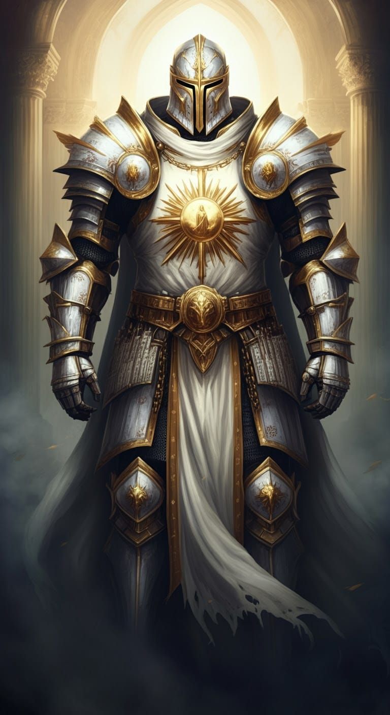 Divine Crusader Armor in Radiant Light