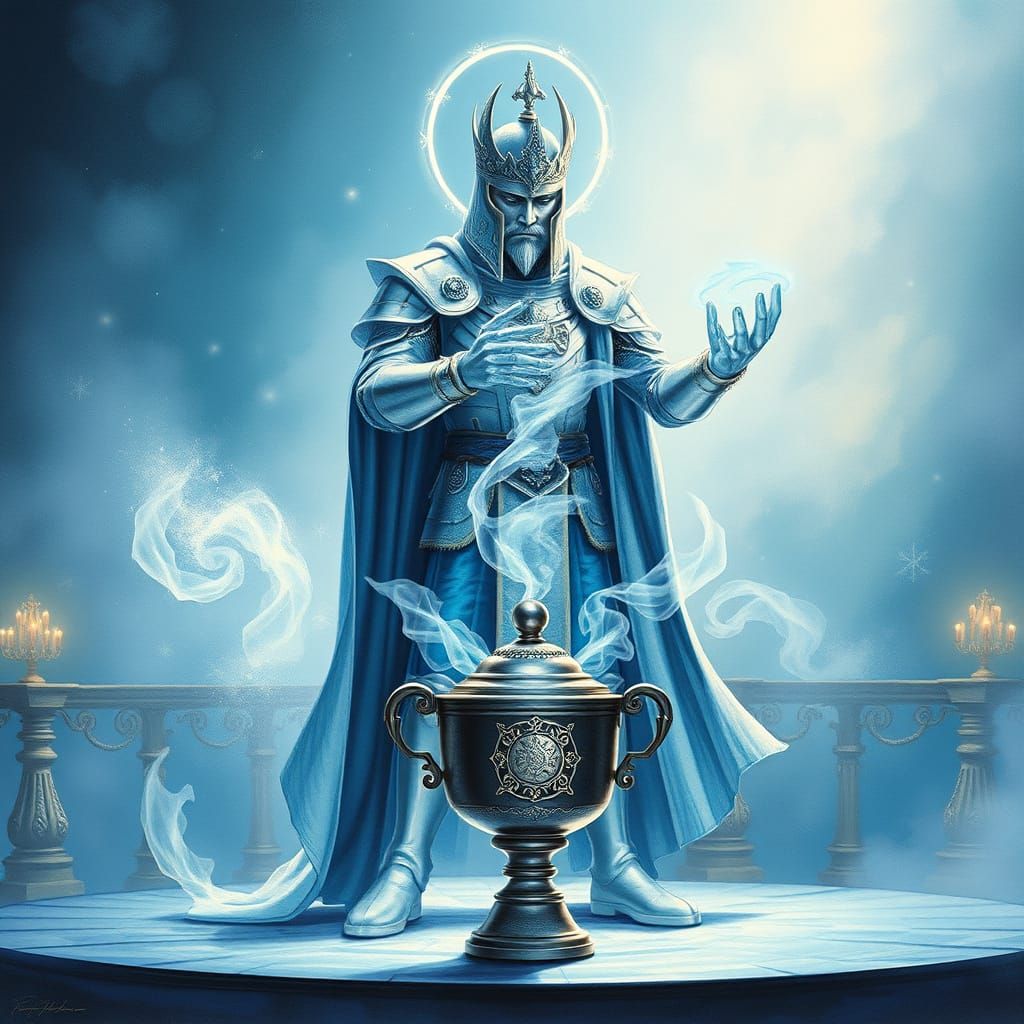 Ice Paladin of Order Performs Enchanting Illusion with Pewte...