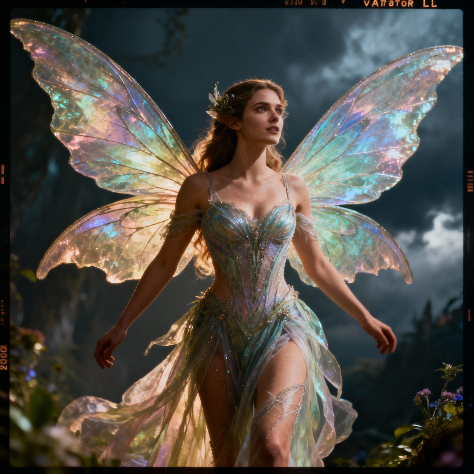 Beautiful Fairy with Magnificent Wings in Cinematic Style