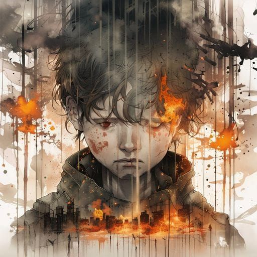 Striking Double Exposure Portrait