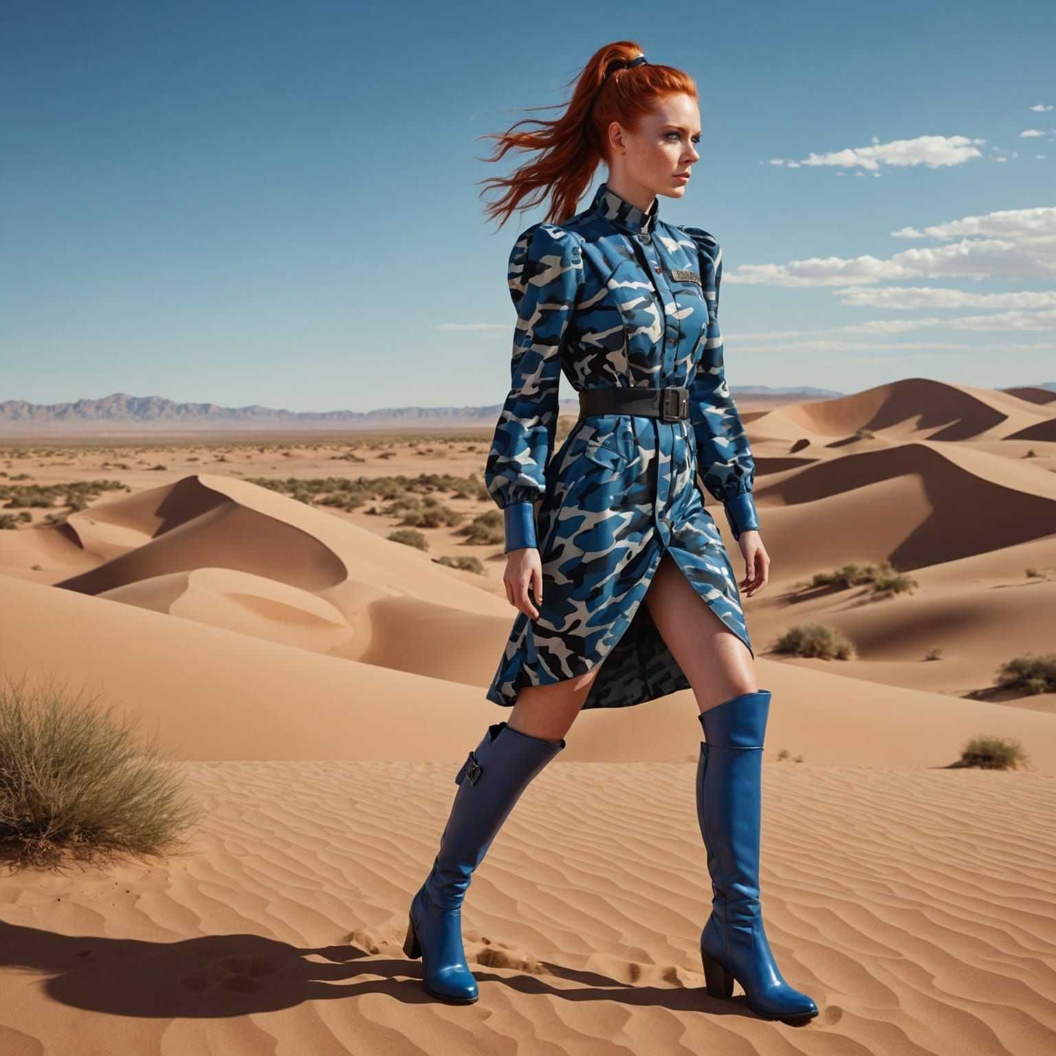 Desert Oasis Woman in Detailed Digital Painting