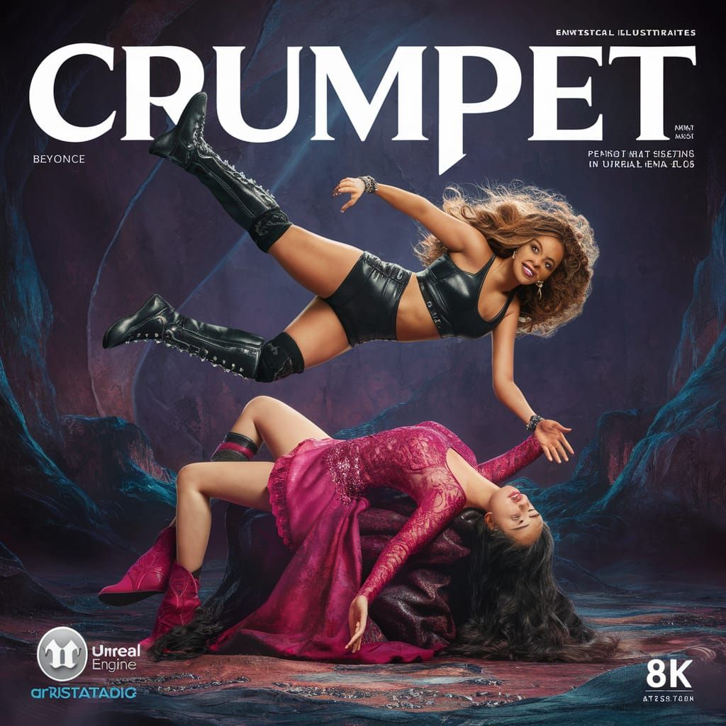 Beyonce as a Black Leather-Clad Superhero