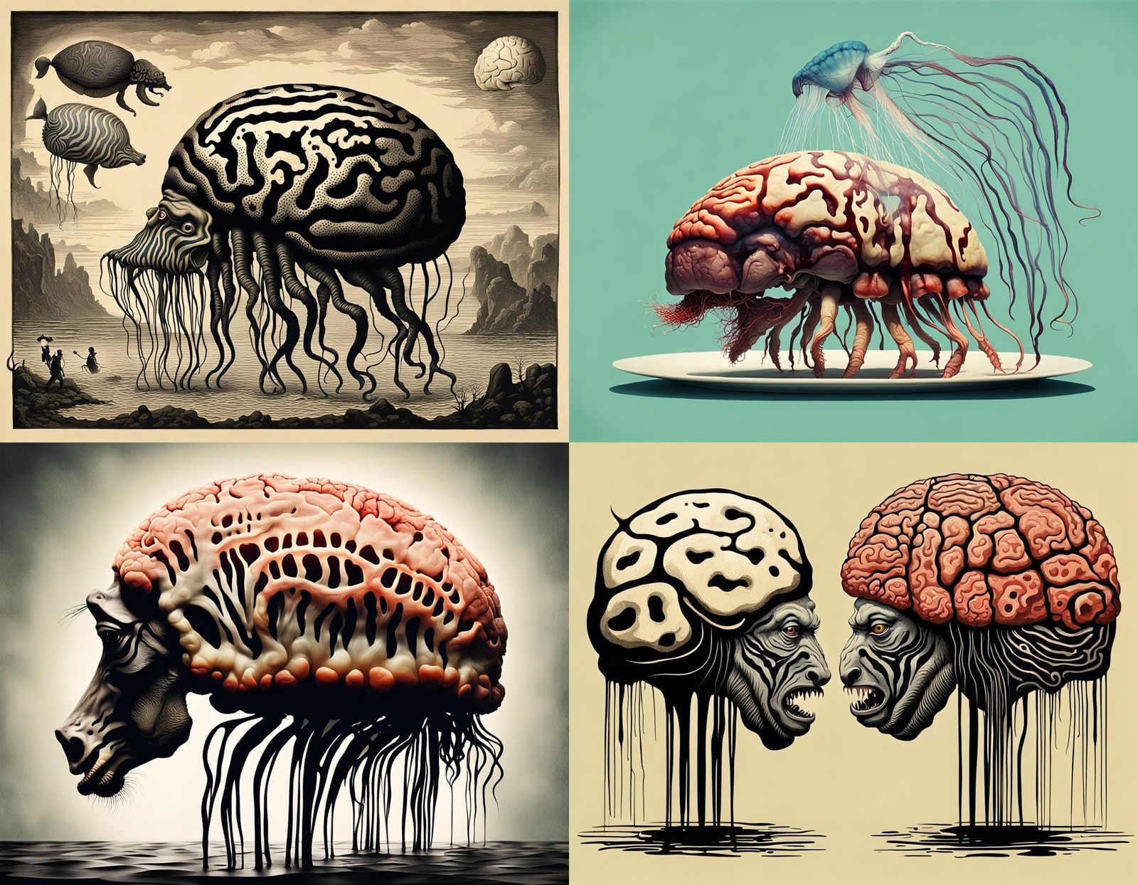 Surreal Macabre Hybrid Creature: Macro Photography