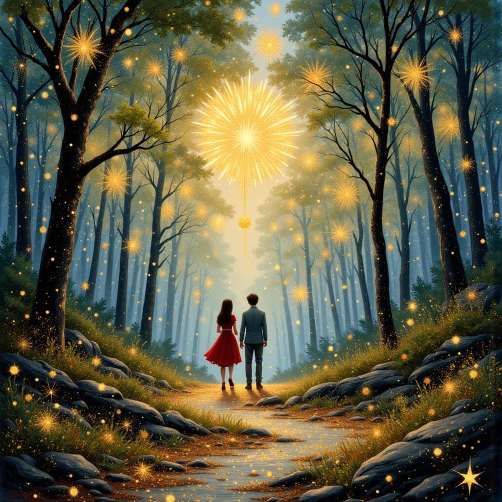 Enchanted Forest Festival with Dancing Animals