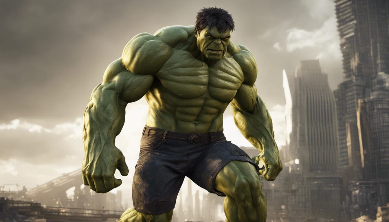 Hulk Wolverine Fusion in Futuristic Armor