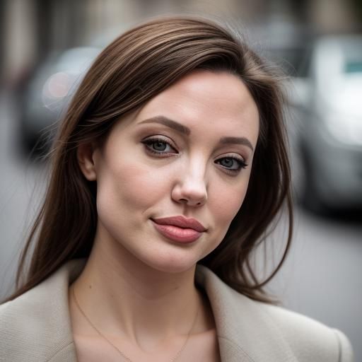 Elegant Woman Walking Street: Professional Photography