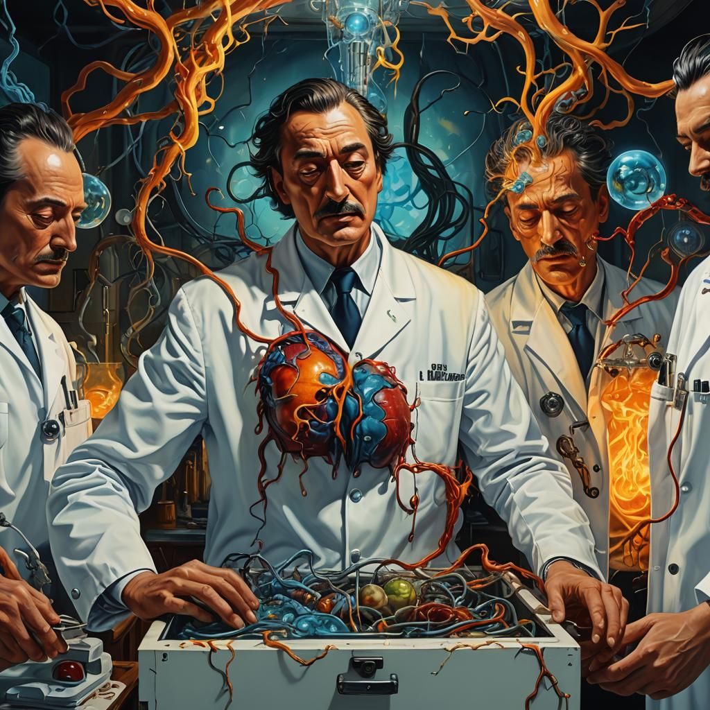 open heart surgery by Salvador Dali