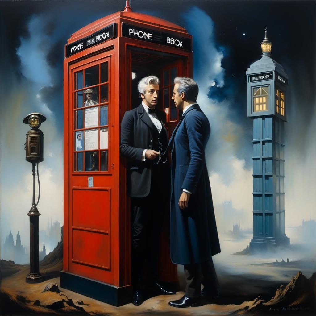 Dystopian Dr. Who Phone Booth Museum