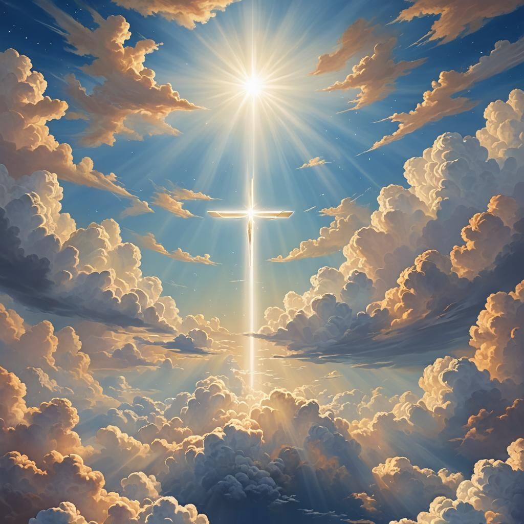 AI Rendering of Eternal Life in Heaven