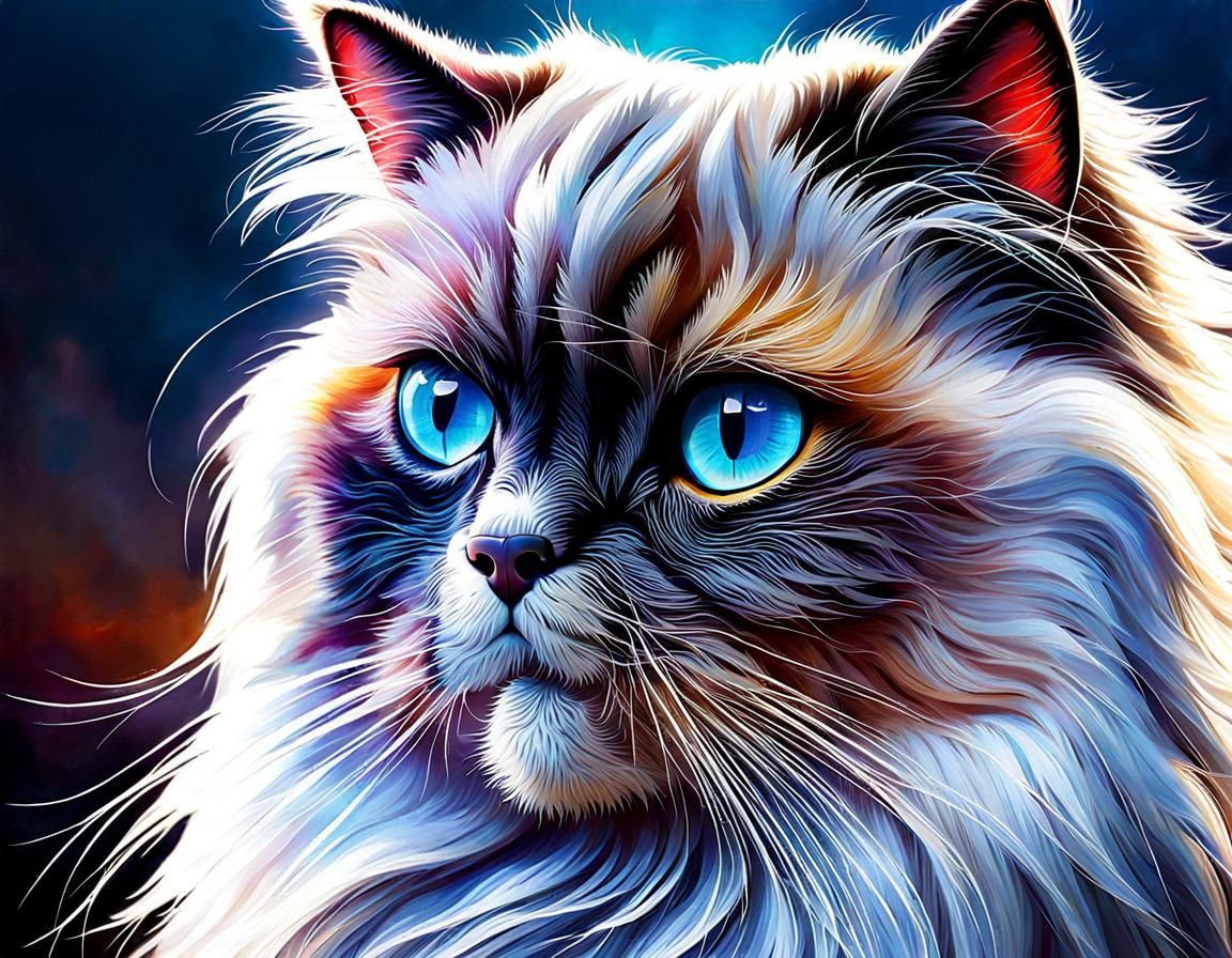 Ultrarealistic Persian Cat from Uruguay