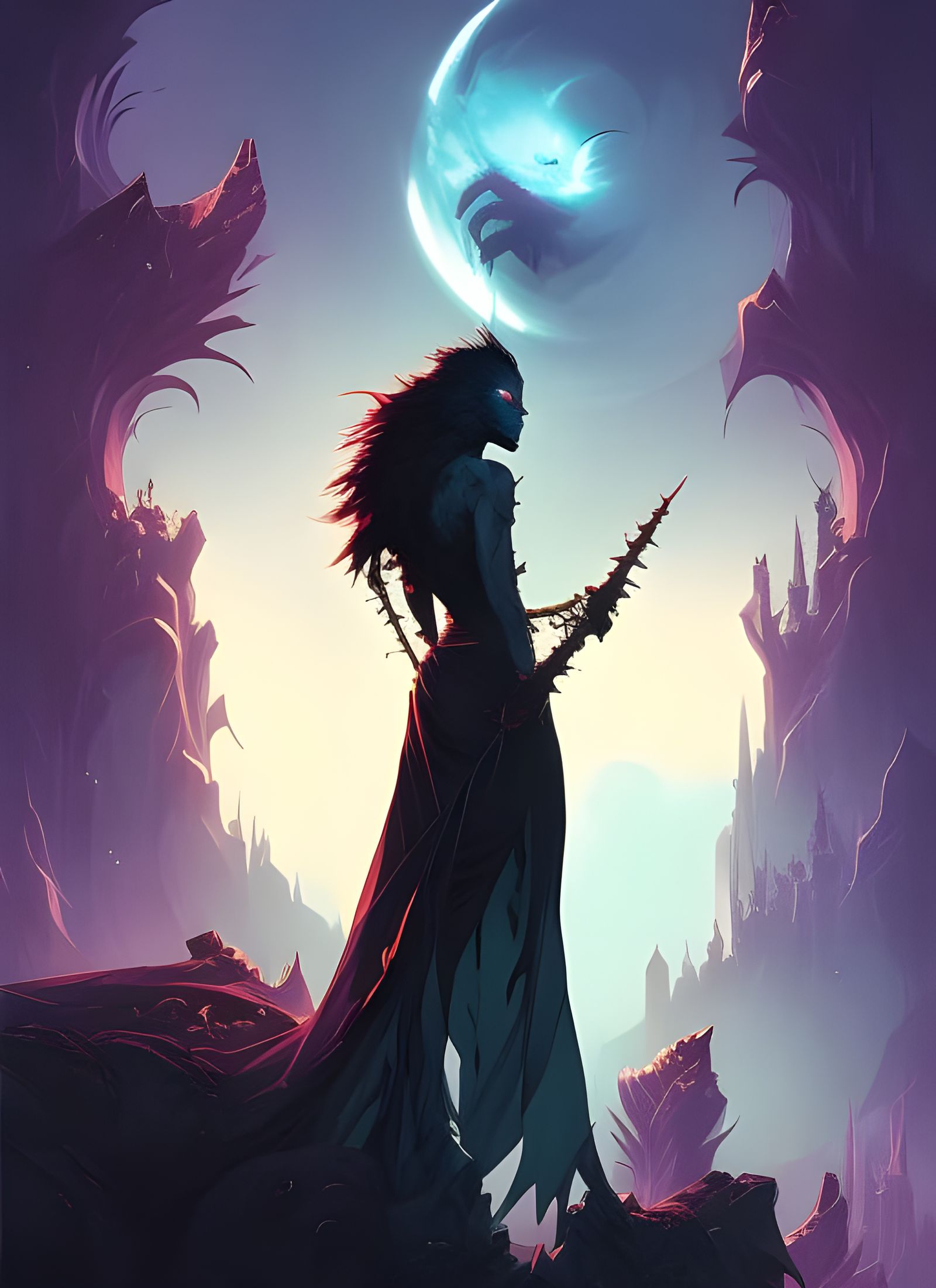 Vampire Bat Spirits in Composite Art Style