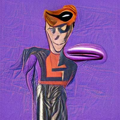 Abstract AI Image of an Elongated Man