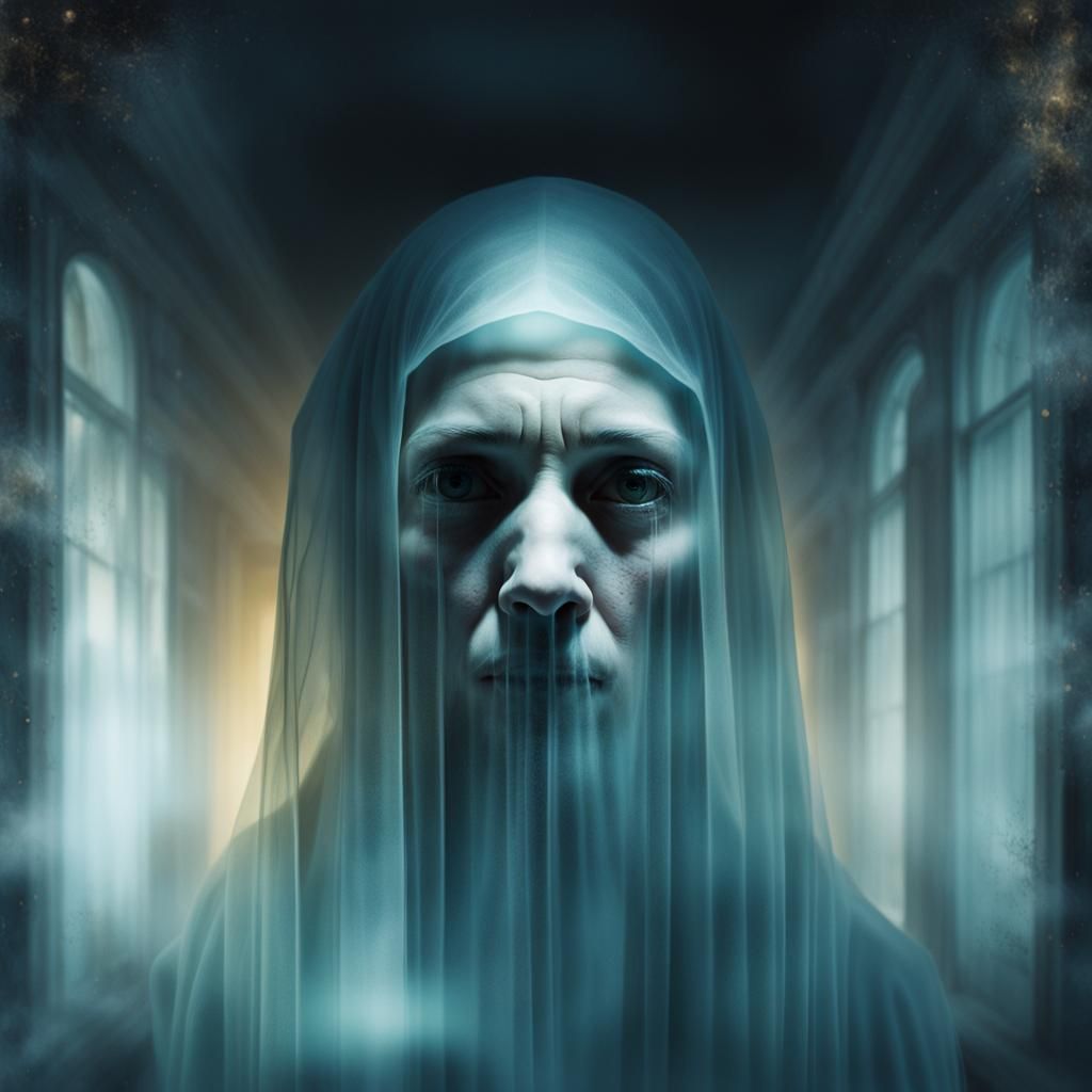 Ethereal Ghost Portrait in Soft Focus