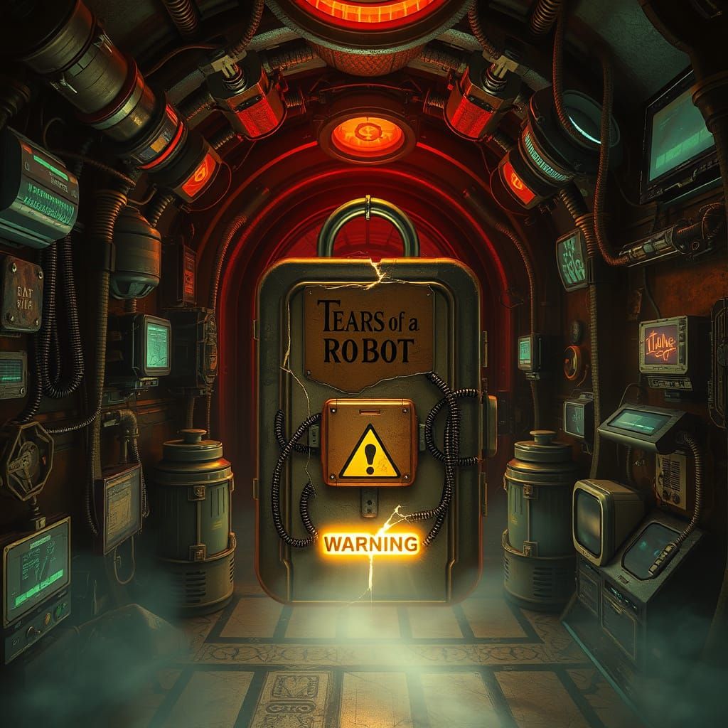 Dark Fantasy Cyberpunk Apothecary with Futuristic Gadgets an...