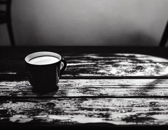 Film Noir Coffee Cup Still Life