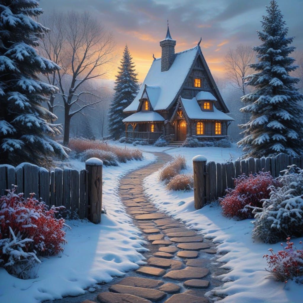 Winter Wonderland Pathway to Enchanted Kingdom