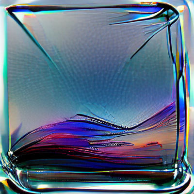 Abstract Glass Design with Light and Shadow