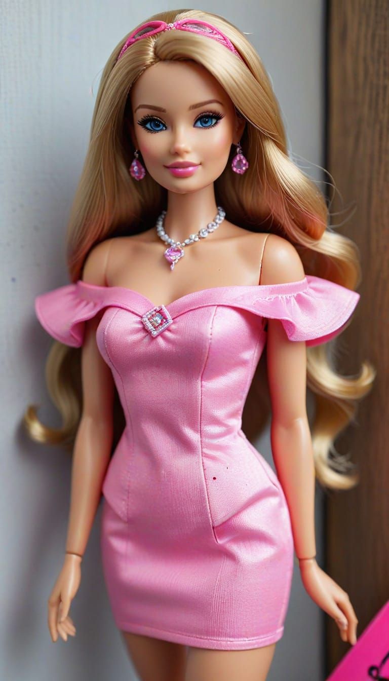 Barbie Doll in Pink Outfit