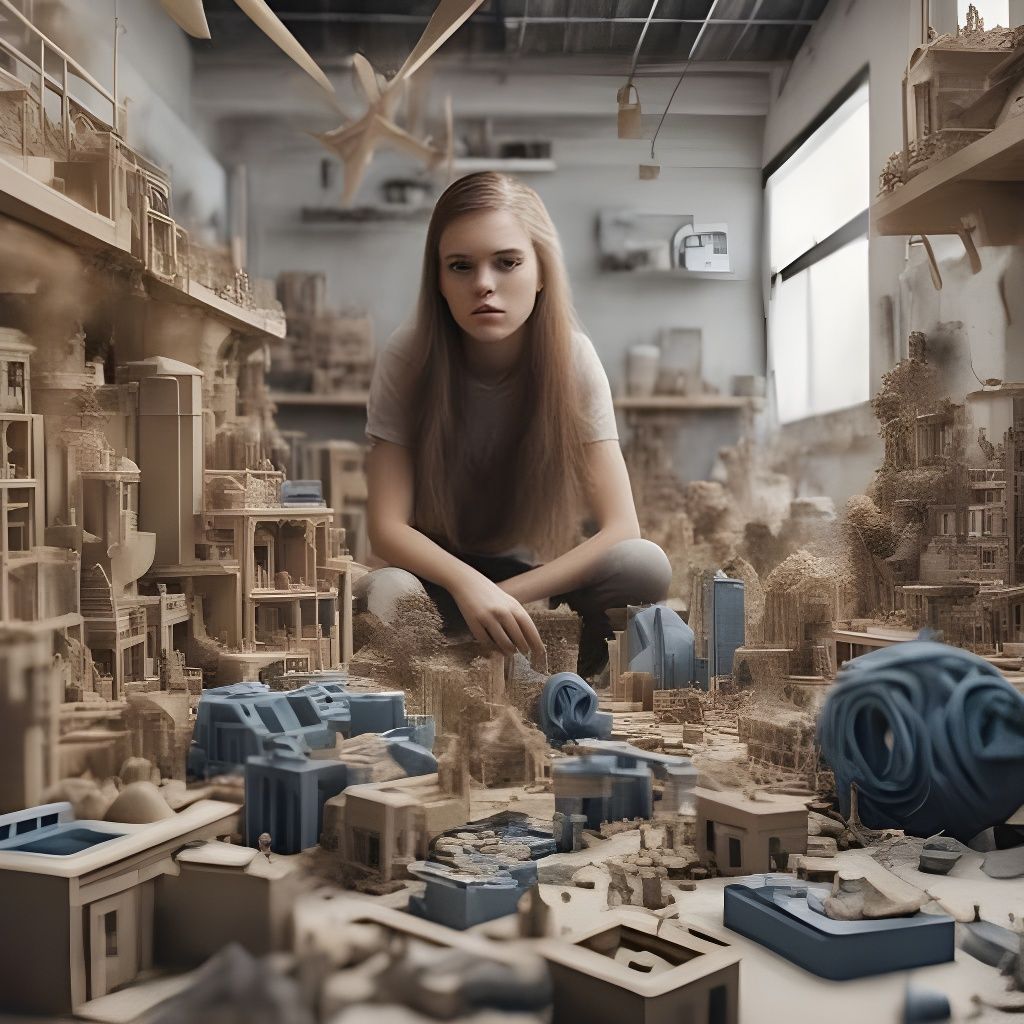 Minimalist 3D Rendering of 'unt'