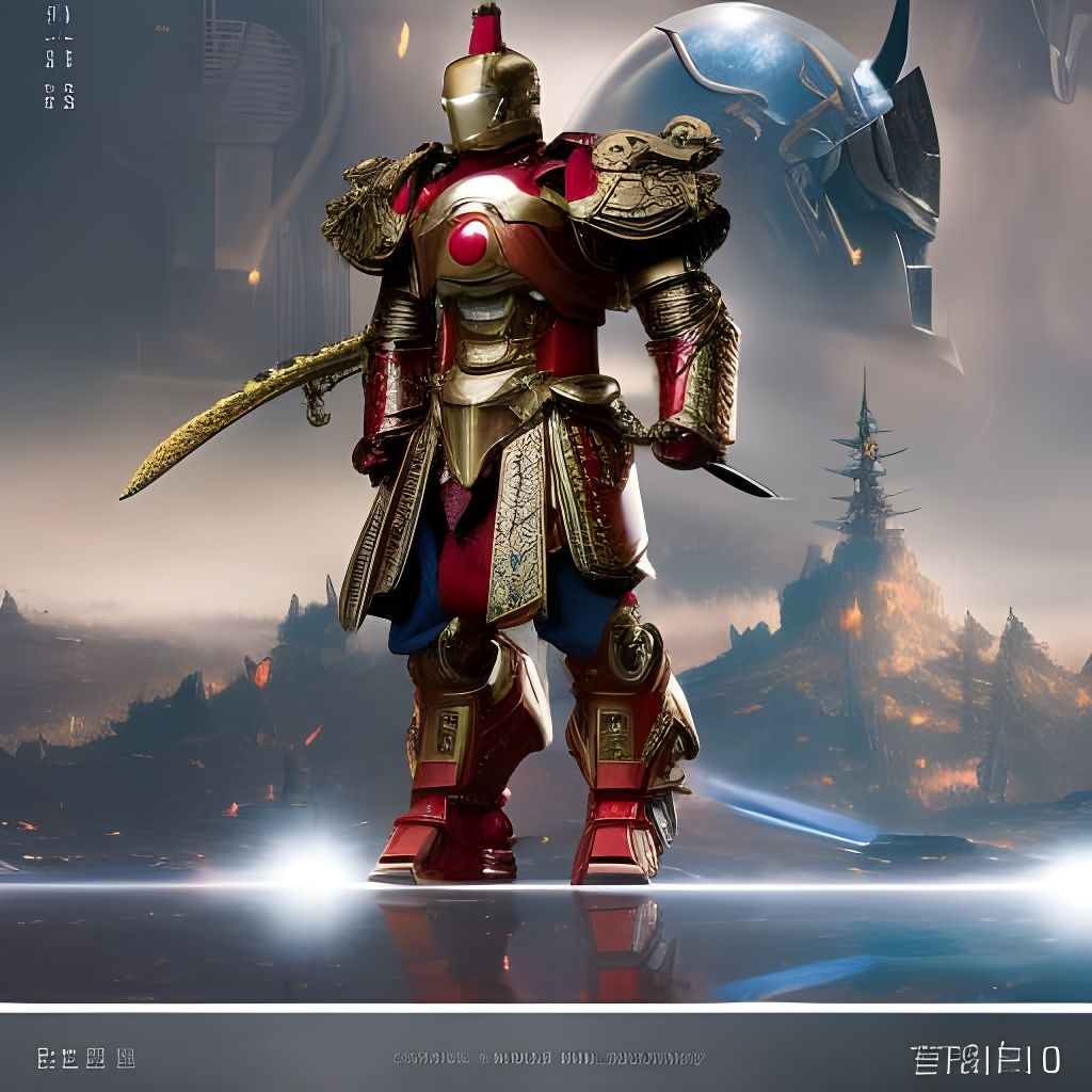 Samurai Iron Man in Dystopian Feudal Japan