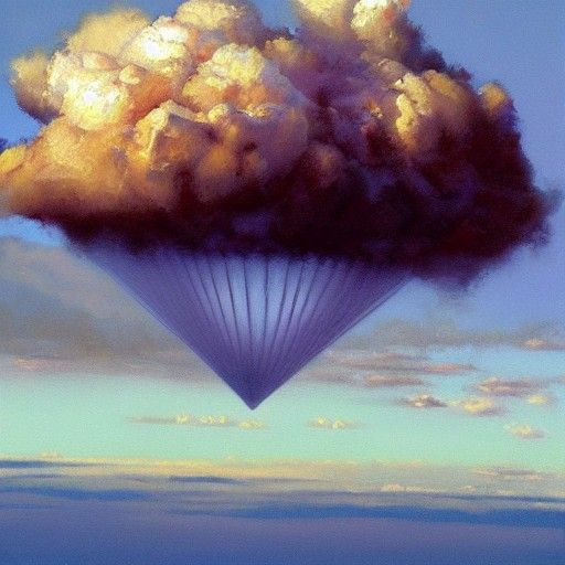 Microwave Soars: Oil Painting in Gurney Style