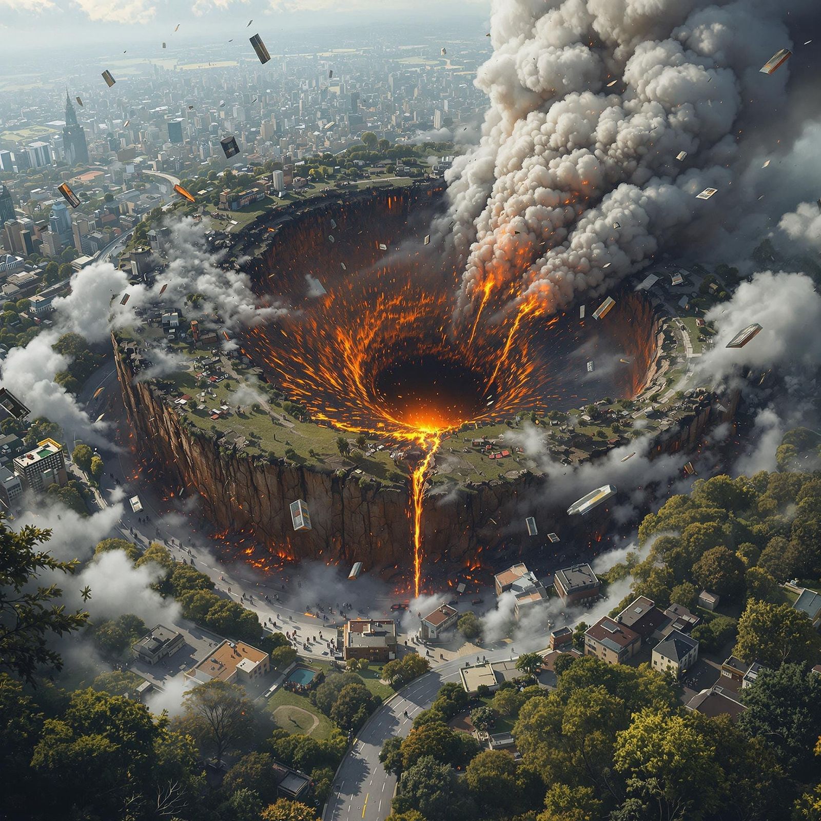 Black Hole Genesis: Hyperrealistic Digital Painting