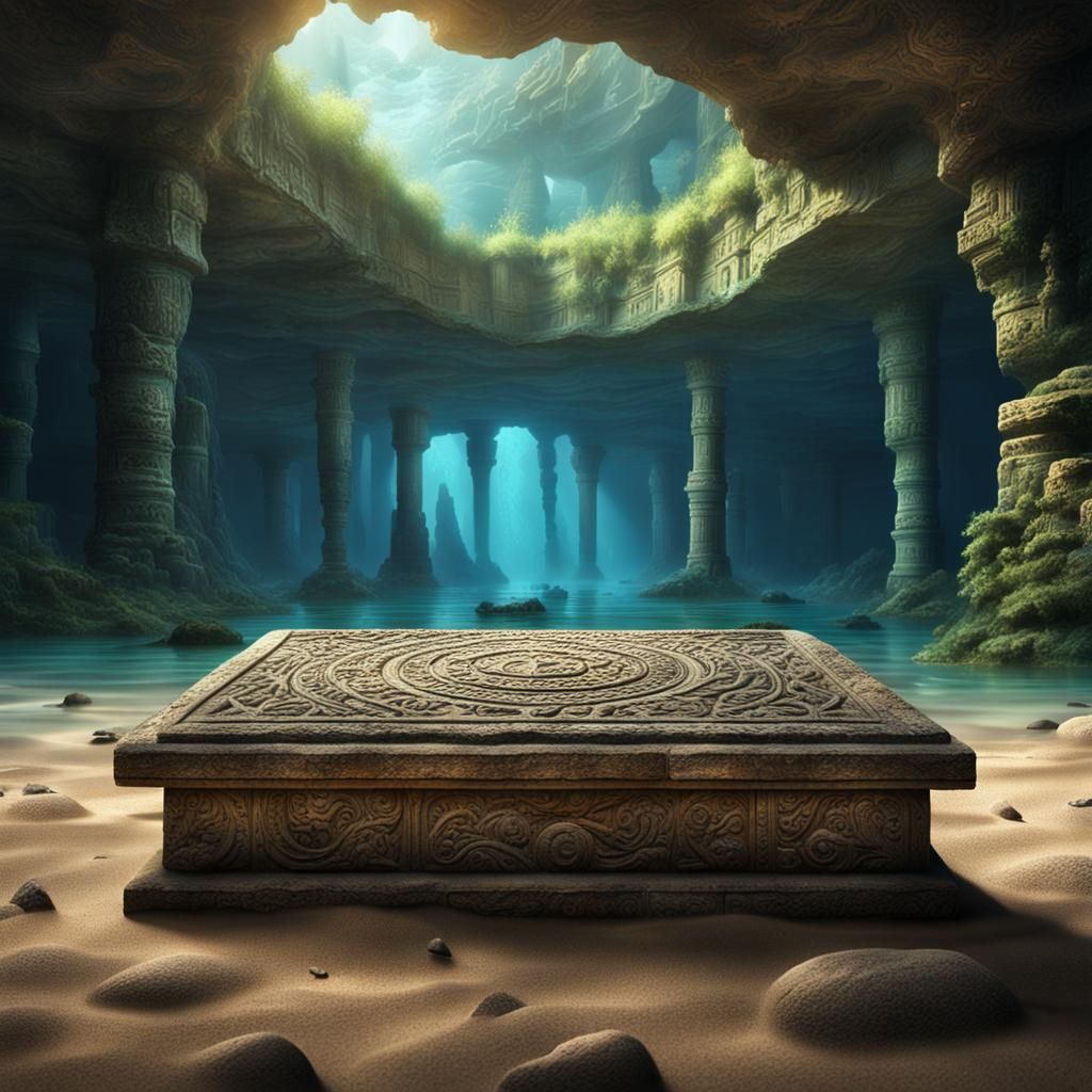Epic Ancient Nordic Ruins Tablet in Underwater Cave