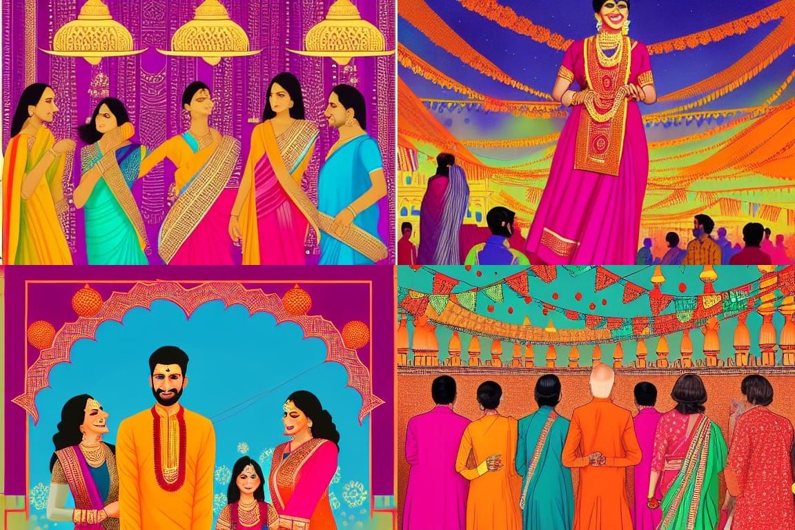 Colorful Diwali Festival in India