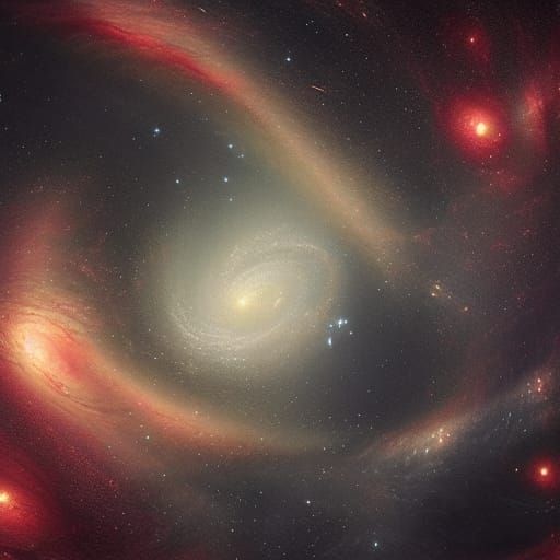 Epic Sentiment Galaxies: Digital Matte Painting